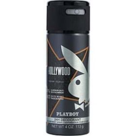 Playboy Hollywood By Playboy Deodorant Body Spray 4 Oz For Men