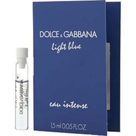 D & G Light Blue Eau Intense By Dolce & Gabbana Eau De Parfum 0.05 Oz Vial On Card For Women