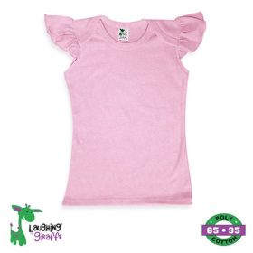 The Laughing Giraffe Baby Girls Flutter Angel Sleeve Top
