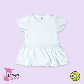 The Laughing Giraffe Baby Girls Short Sleeve Peplum Baby Top