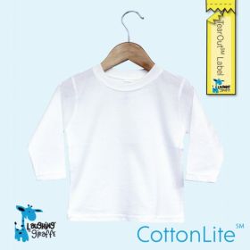 The Laughing Giraffe Baby Long Sleeve Crew T-Shirt With Ez Tear Out Label