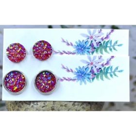 Faux Druzy Studs