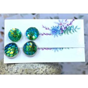 Mermaid Scale Studs