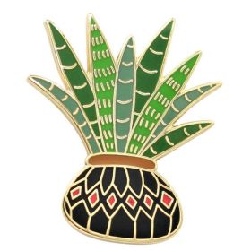 Aloe Vera Plant Enamel Pins By Real Sic - Pins For Your Life