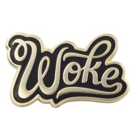 Woke Enamel Pin - Stay Woke Black Lives Matter Pride Pin