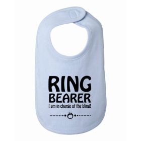 Ring Bearer I am in Charge of the Bling Kids Bib  One Size