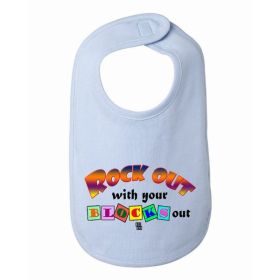 Rock out with your blocks out cute baby bib One Size