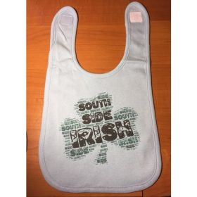 South Side Irish Shamrock Baby Bib  One Size