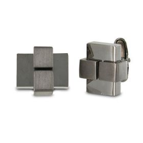 Seville Men's Sleek Gunmetal Cuff Links